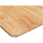 vidaXL Wastafelblad, donkerbruin, 100x60x1,5 cm, massief hout, behandeld