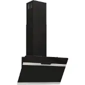 vidaXL Wandafzuigkap 60 cm staal en gehard glas zwart