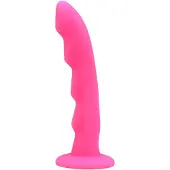 Chisa Toys Dildo met Ribbels en Zuignap - Roze