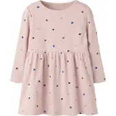 Name it Jurk 'NMFNUTTI' blauw / bruin / pastellila