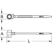 Ks Tools 5221618 522.1618 Steigersleutel Sleutelbreedte (metrisch) 16 - 18 mm