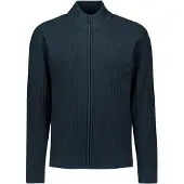 No-excess Gebreid vest donkerblauw