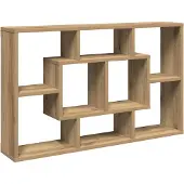 vidaXL Wandplank Artisan Eiken 85x16x52,5 cm Bewerkt Hout