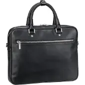 Leonhard heyden Montreal Koffer Leer 38 cm zwart