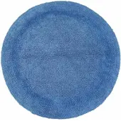 Homescapes ronde badmat blauw 80 cm gemaakt van 100% katoen