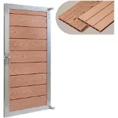 Neu.holz Tuindeur Segovia tuinpoort met privacyscherm 180x90 cm bruin