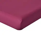 Homescapes Hoeslaken 150x200 cm – Bordeaux – 100% Egyptisch Perkal Katoen – 200 TC