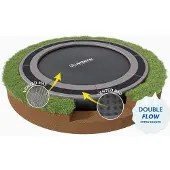 North Flat to the ground trampoline 305 cm grijs