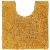 Homescapes toiletmat mosterdgeel 50x55 cm gemaakt van 100% katoen