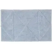 Homescapes badmat geometrisch patroon - badmat lichtblauw, 50 x 80 cm