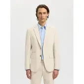 Selected Geweven Wolmix Blazer Heren Wit 44