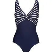 LASCANA Badpak navy / wit