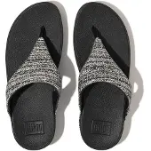 FitFlop Lulu shimmerweave toe-post sandals