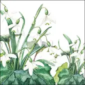 Ambiente - Lunch servetten - Snowdrops White