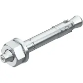 OBO Schroefanker N, met M6-schroefdraad, 6x49 mm, staal, verzinkt, verpakking met 100 stuks.
