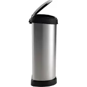 Curver Decobin Push Prullenbak - 40 liter - Metallic - Recycled Kunststof