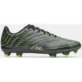 Under Armour Shadow Select 4 Gras Voetbalschoenen (FG) Zwart Metallic Black Neongroen