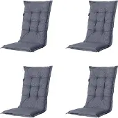 Madison Tuinkussen Outdoor Manchester Denim Grey Hoge Rug (123 x 50 cm)