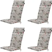 Madison Tuinkussen Universeel Outdoor+ Juliette Grey Hoge Rug (120 x 50 cm)