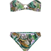 LASCANA Bikini bruin / groen / lavendel / wit
