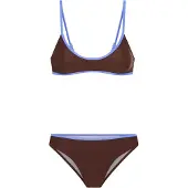 LASCANA Bikini lichtblauw / donkerbruin