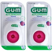 Gum Butlerweave, gewaxte tandzijde, per stuk 2x55 m Flosdraad