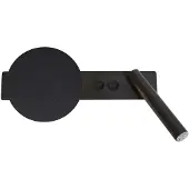 Sigma Wandlamp Hotel Mood B, zwart, Slaapkamer, metaal, Modern, wandlamp