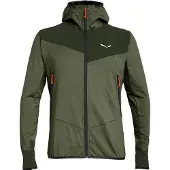 Salewa - Agner Hybrid Polarlite Durastretch Fullzip Hoody - Fleecevest 48, olijfgroen