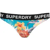 Superdry Dames Bikinibroekje met veelkleurig Classics-logo (XL), Strandkleding, Gerecycled polyester, Duurzaam W3010401A