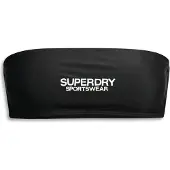 Superdry Bandeaubikinitop met Logo Zwart Grootte: 44
