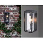 Lutec FLAIR, oppervlaktemontage, rechthoekig, 1 lamp, E27, 2700 K, zwart