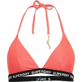 Superdry Elastische Triangelbikinitop Roze Grootte: 44