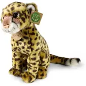 Rappa ECO knuffel cheetah 28 cm - realistische knuffel van recyclede PET flessen - karamel bruin