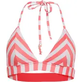 Superdry Gestreepte Triangelbikinitop Roze Grootte: 44