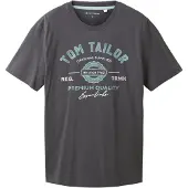 Tom Tailor Shirt hemelsblauw / donkergrijs / natuurwit