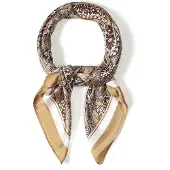 Yehwang Zomersjaals met paisley-patroon, casual, polyester, dagelijkse accessoires Bruin