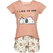 Peanuts Pyjama - I Like to Nap - S tot 3XL - voor Vrouwen - meerkleurig - Maat XXL