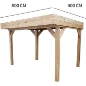 Buitengewoon Boet Veranda Overkapping Marcel 84, 800 cm x 400 cm
