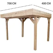Buitengewoon Boet Veranda Overkapping Marcel 74, 700 cm x 400 cm