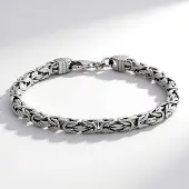 Cavill - Zilveren Armband 925 Sterling Zilver - Gerhodineerd - Karabijnsluiting - Kunstig Verweven Ontwerp - Stijlvolle Armband Dames & Heren