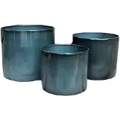 Buitengewoon Boet Pot Cylinder Vibrant Grijs S 21x18cm 1stuk