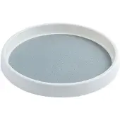Markenlos Draaibare plank 30 cm, wit/grijs - 360 graden, kruidenrek voor de keuken