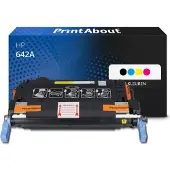 PrintAbout Toner 642A (CB400A) Zwart geschikt voor HP
