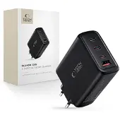 Tech-Protect GaN 4 Poort 140 Watt USB-C Oplader Zwart