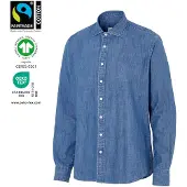 Cottover 141046 Overhemden Denim Slim Fit | Maat: 48