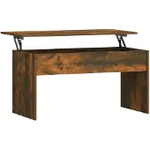 vidaXL Salontafel 102x50,5x52,5 cm bewerkt hout gerookt eikenkleurig