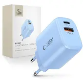 TechProtection USB-C 2 Poort Oplader 20 Watt Blauw