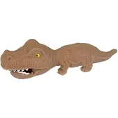 AWR Hoogwaardige Dino Knijpbaar / Rekbaar / Kneedbaar | Dinosaurus Speelgoed | Stressbal - Bruin