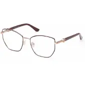 GUESS GU50312 Shiny bordeaux 54/17/140 WOMAN Brilmonturen