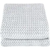 Homescapes Mora fluwelen jacquarddeken - grijze sprei, 130 x 160 cm